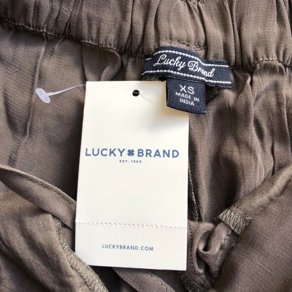 Lucky Brand Drawstring Waist Capri Pants - Picture 3 of 6